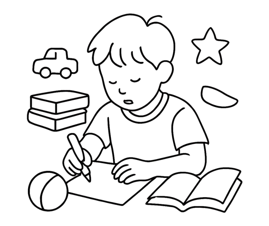 Line drawing illustration