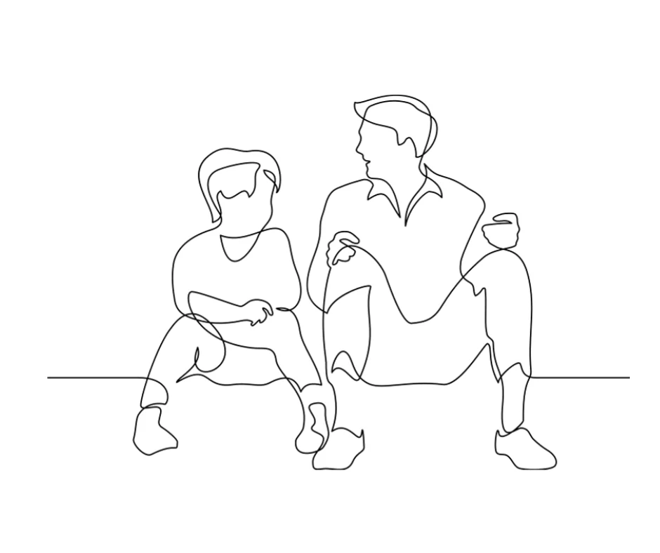 Line drawing illustration