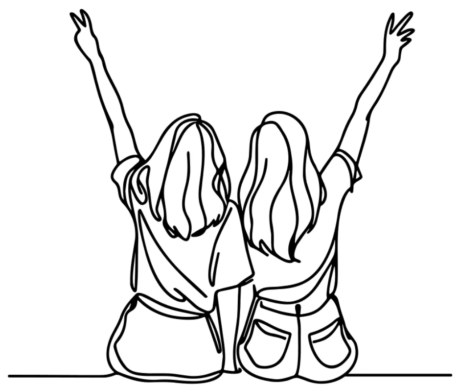 Line drawing illustration