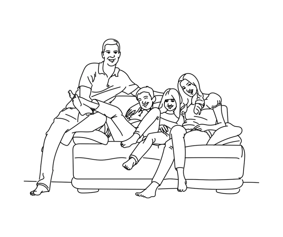 Line drawing illustration